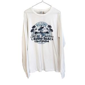 U.S. Vintage‎ Laguna Beach White Long Sleeve T Shirt NWT Medium
